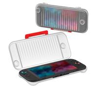 Hard PC Travel Case for Switch 2, Ultra Thin Protective Cover with Anti-Slip Matte Finish and Reserved Charging Port for Portable Gaming Console Accessories (Transparent)