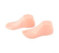 Hard Plastic Adult Feet Mannequin Pair for Shoe, Sandal & Footwear Display - for Durable PVC, Humanized Design, 22 cm L x 7.6 cm W x 8.5 cm D