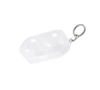 Hard Plastic Table Tennis Ball Protective Case for 2 Balls Shatterproof Clear View Compact Size Easy to Carry Hook for Keys or Bags Solution for Storage Balls Made of Transparent