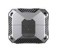 Hard Protective Case For Jbl Wave Beam 2 Earbuds With Built-in Stand Shockproof Abs Storage Box Compact Travel Cover In Black Color(1 Gray)
