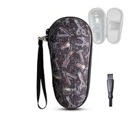 Hard Razor Storage Bag Compatible for Philips S5531 S5535 S5351 S5366 S9931 S7731 Power Accessories Men's Electric Shaver Travel Carry Case(Print)