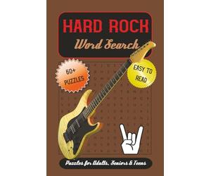 Hard Rock Word Search Puzzle Book: Word Searches with Easy to Read Print about Hard Rock, Guitars, Rock Musicians and More | 6x9 inches, 122 pages | ... … Gift for Vacations, Holiday & Free Times