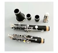 Hard Rubber Bakelite Body Copper-NicKel Keys Clarinet 17 Key C Tone Clarinet Instrument With Canvas Case Clarinet Kit