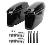 Hard Saddle Bags, Locking Mechanism 22L Capacity ABS Plastic Motorcycle Saddle Bags for Cruiser Riders, Touring Adventures, Daily Commutes, Long Distance Travel