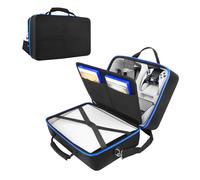 Hard Shell Carrying Case for Playstation 5 Console, Travel Case for PS5 Compatible with Disc& Digital Edition with Base On, Storage Bag for PS5 DualSense Controllers/Pulse 3D Headset/Cords and Other