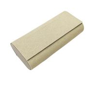 Hard Shell Double Glasses Case | Protective Dual Eyeglasses Box for 2 Pairs of Spectacles Sunglasses Shades | Unisex Portable Eyewear Specs Casing Pouch for Men Women Children (Oatmeal-Stone)