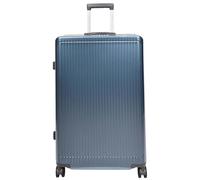 Hard Shell Four Wheel Luggage Travel Suitcase Strong Metal Frame HLG6829 (Blue, Large)