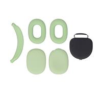 Hard Shell Headphone Case with Silicone Ear Cups Cover, Protective Travel Carrying Bag for Headphones, EVA Hard Case with Auto Wake Sleep Function, Includes Headband Cover and Ear (Green)