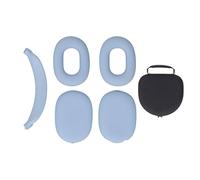 Hard Shell Headphone Case with Silicone Ear Cups Cover, Protective Travel Carrying Bag for Headphones, EVA Hard Case with Auto Wake Sleep Function, Includes Headband Cover and Ear (Sky Blue)