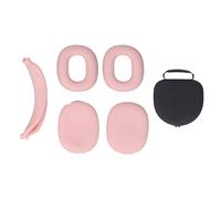 Hard Shell Headphone Case with Silicone Ear Cups Cover, Protective Travel Carrying Bag for Headphones, EVA Headset Storage Case with Auto Wake Sleep Function, Includes Headband Cov (Light Rosy)