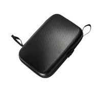 Hard Shell Ping Pong Paddle Case for 2 Paddles and Balls, Table Tennis Racket Cover with EVA Lining, Protective Carrying Bag for Competition Sports Equipment- Black for 2 Paddle(Without Lining)