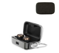 Hard Shell Protective Case Cover for Sennheiser Momentum True Wireles 4/3 Earbuds Shockproof Anti-Scracth Clear Protective Cover with Carabiner