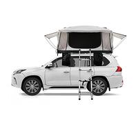 Hard Shell Roof Tent for Camping with Ladder and Solar Emergency Light, Waterproof Sunroof Tent for Overland SUV, Truck, Vans