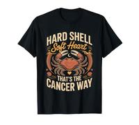 Hard Shell Soft Heart That's the Cancer Way Zodiac Astrology T-Shirt