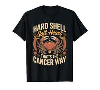 Hard Shell Soft Heart That's the Cancer Way Zodiac Astrology Value Graphic T-Shirt