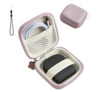 Hard Shell Storage Case Compatible with Logitech Mobi Fold Ultra-Portable Wireless Mouse, Travel Carrying Pouch with Mesh Pocket, Elastic Strap and Lanyard, Shockproof Organizer Bag, Purple