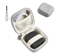 Hard Shell Storage Case Compatible with Logitech Mobi Fold Ultra-Portable Wireless Mouse, Travel Carrying Pouch with Mesh Pocket, Elastic Strap and Lanyard, Shockproof Organizer Bag, Grey