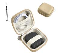 Hard Shell Storage Case Compatible with Logitech Mobi Fold Ultra-Portable Wireless Mouse, Travel Carrying Pouch with Mesh Pocket, Elastic Strap and Lanyard, Shockproof Organizer Bag, Kahki
