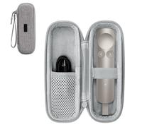 Hard Shell Storage Case Compatible with Logitech Spotlight 2 Presentation Remote, Travel Carrying Pouch with Zipper, Mesh Pocket and Elastic Strap, Shockproof Organizer Bag, Anti-Scratch Case,Gray