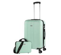 ITACA - Rigid ABS Medium Suitcase 65cm - Hard Shell, Lightweight 20kg With Combination Lock - Resistant Travel Luggage, Mint