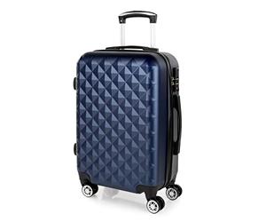 Hard Shell Suitcase Set of 2 - 4 Double Wheel ABS Luggage Sets 3 piece with