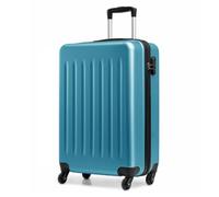 Hard Shell Suitcase with 4 Wheels, 48 cm, Turquoise Blue, Lightweight ABS Luggage