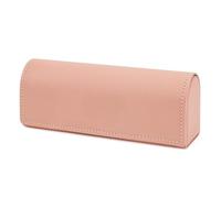 Hard Shell Sunglasses Case, Pink Vegan Leather Eyewear Storage Bag Pouch Organizer Compatible with Persol PO3357S PO3235S PO3366S RayBan RB3647N RB2197