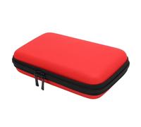 Hard Shell Travel Case with 8 Game Slots & Accessory Storage for 3DS XL/2DS XL/DS Lite/DSi XL Consoles (Black) (Red)