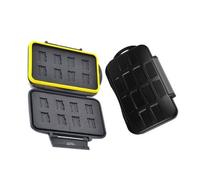 Hard Shell Water Resistant Multi Use Memory Card Case for SD/SDHC/SDXC/microSD/microSDHC/microSDXC/Pro DUO/Compact Flash Cards (16 x MicroSD Hard Shell)