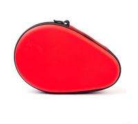 Hard Shell Waterproof EVA Table Tennis Racket Case Designed for Two Paddles and Additional Pong Balls Storage (1 red)