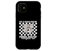 Hard Spikin' Power Servin' Volleyball Girl Coquette Bow Case for iPhone 11