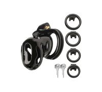 Hard Stop Double Ring Chastity Cage