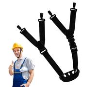 Hard Strap - Elastic Chin Cup, 13.77in Safety Helmet Support, Adjustable Secure Fit Feature for Stable Active Movement, Sports Work Protection Usage, Removable Cord Accessory for Hard Hat Daily Use