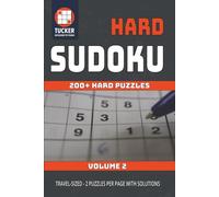Hard Sudoku: 200+ Challenging Puzzles with Solutions | Volume 2 | Travel-Sized 6x9 Format | 2 Puzzles Per Page | Tough Brain Games for Adults and Seniors