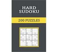 Hard Sudoku 200 Puzzles: Hard Sudoku, one puzzle per page