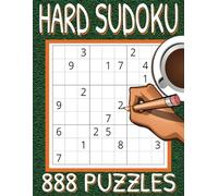 Hard Sudoku: 888 Logic Puzzles, Large Pages, Six Per Page, 9 x 9 Grids. (Sudoku Books by Michael Martin)