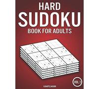 Hard Sudoku Book for Adults: 400 Difficult Sudokus for Adults (Vol. 1)