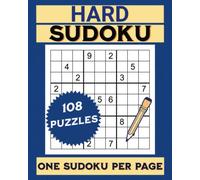 Hard Sudoku ~ One Puzzle Per Page ~ Vol. 1 (Easy, Medium, and Hard Sudoku Puzzle Books - 8 x 10 Pages With Only One Puzzle Per Page)