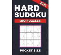 Hard Sudoku Pocket Size: 200 Hard Sudoku Puzzles | Portable Travel-Friendly Puzzle Book (Pocket Sudoku Puzzle Books)