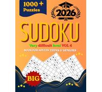 Hard Sudoku Puzzles for Adults1000 : The Ultimate Challenge Collection: Extreme Difficulty Sudoku Book with 1000 Brain-Training Puzzles, 4 Puzzles Per ... Easy level - Medium level - Hard level)
