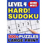 HARD SUDOKU PUZZLES LARGE PRINT: Relaxing Sudoku Book for Kids, Teens, Adults & Seniors - Over 500 Puzzles & Solutions - Brain Training Activity Game (Love Sudoku)