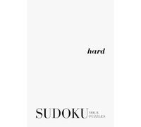 Hard Sudoku - The White Series: Pretty Minimal Travel Size Sudoku A5 (A5 Aesthetic Sudoku - Hard)