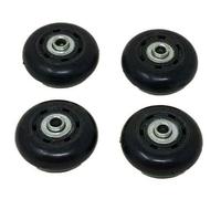 Hard To Find Bike Parts 4 x 60mm Diameter Solid Rubber Small Wheels Castor Display Stand Wheels 8mm Axle