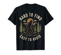 Hard to Find Easy to Avoid Bigfoot Hiking Sasquatch Forest T-Shirt