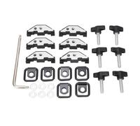 Hard Top Bolts and Nut Clips Kit, Quick Removal Thumb Screws with Tie Down D Rings, Universal Hard Top Fastener for YJ TJ JK JKU 1995-2018, ABS and Metal