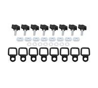 Hard Top Quick Removal Fastener Kit, Thumb Screw Nut TieDown D Ring 32PCS - Aluminum, Secure Cargo for 1995-2017
