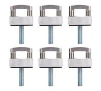 Hard Top Quick Removal Fastener Thumb Screw with D Rings Billet Aluminum for JK JLU JT 2dr 4dr 2007 2018 Red Easy Installation Material Enhanced Performance (Silver)