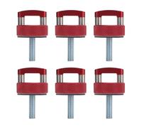 Hard Top Quick Removal Fastener Thumb Screw with D Rings Billet Aluminum for JK JLU JT 2dr 4dr 2007 2018 Red Easy Installation Material Enhanced Performance (Red)