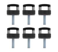 Hard Top Quick Removal Fastener Thumb Screw with D Rings Billet Aluminum for JK JLU JT 2dr 4dr 2007 2018 Red Easy Installation Material Enhanced Performance (Black)