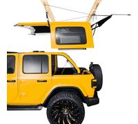 Hard Top Removal Lift for Jeep Wrangler, Compatible with All Jeep Wrangler JK JL Models, Easy One-Person Operation Roof Hardtop Hoist with Anti-Drop System, Supports 8-14 ft. Ceiling, 6 TKnobs